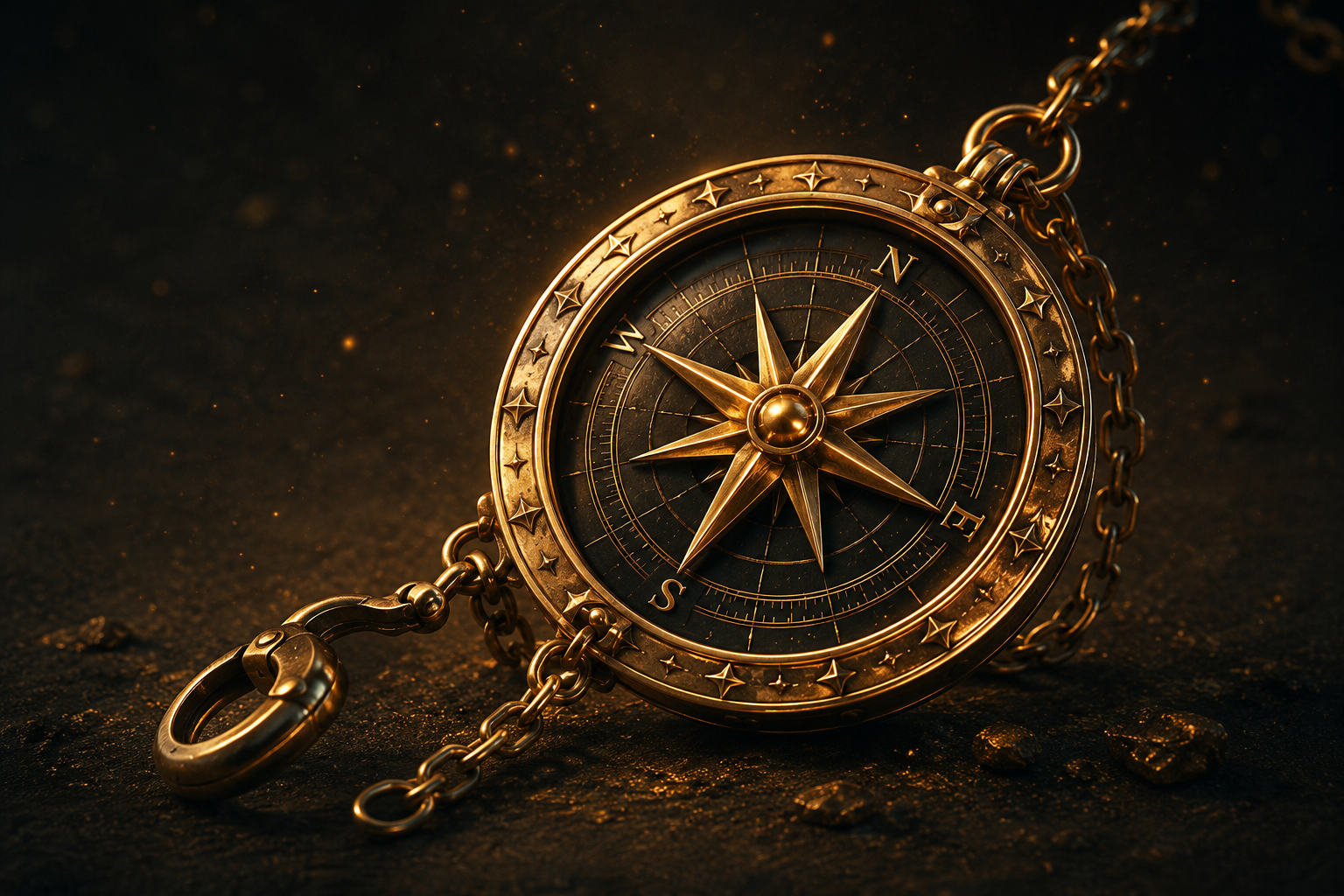 Compass and mystical instrument